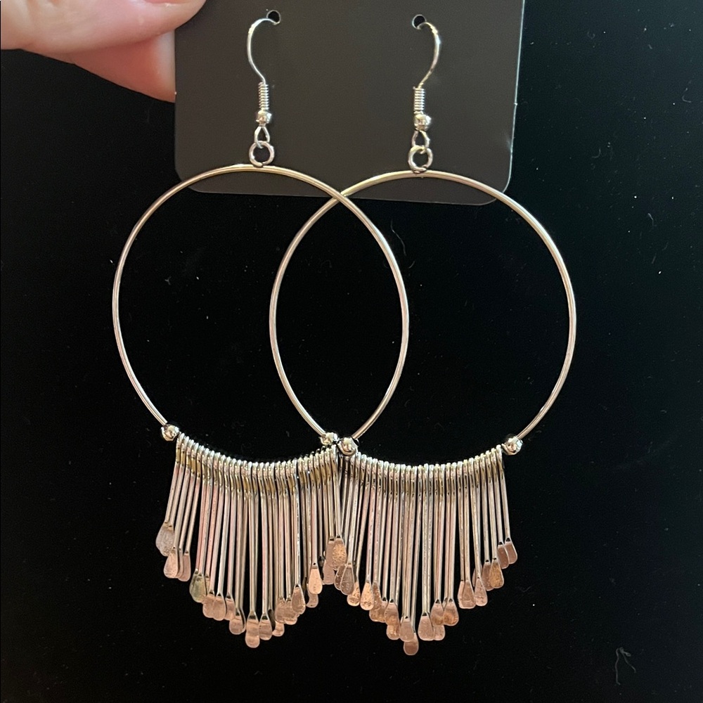 Paparazzi Silver Little Dipper Earrings